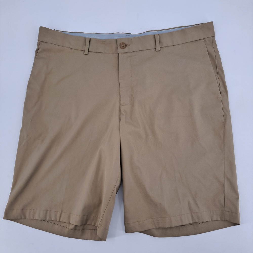 Nike Golf Dri-FIT Shorts Mens 38 Polyester Spandex Khaki Tan Solid Standard Fit